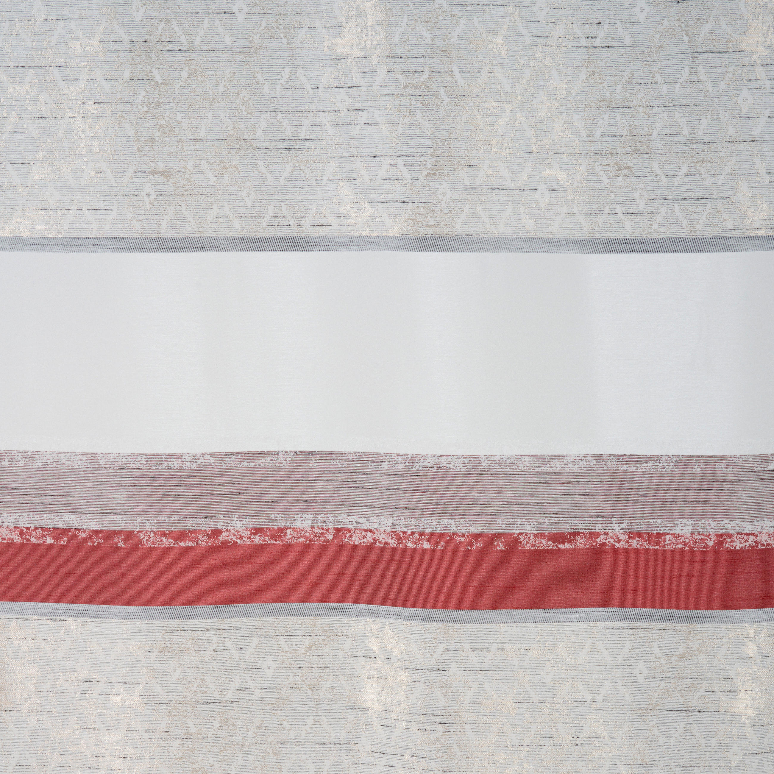 VORHANGSTOFF per lfm halbtransparent  - Rot, KONVENTIONELL, Textil (140cm) - Esposa