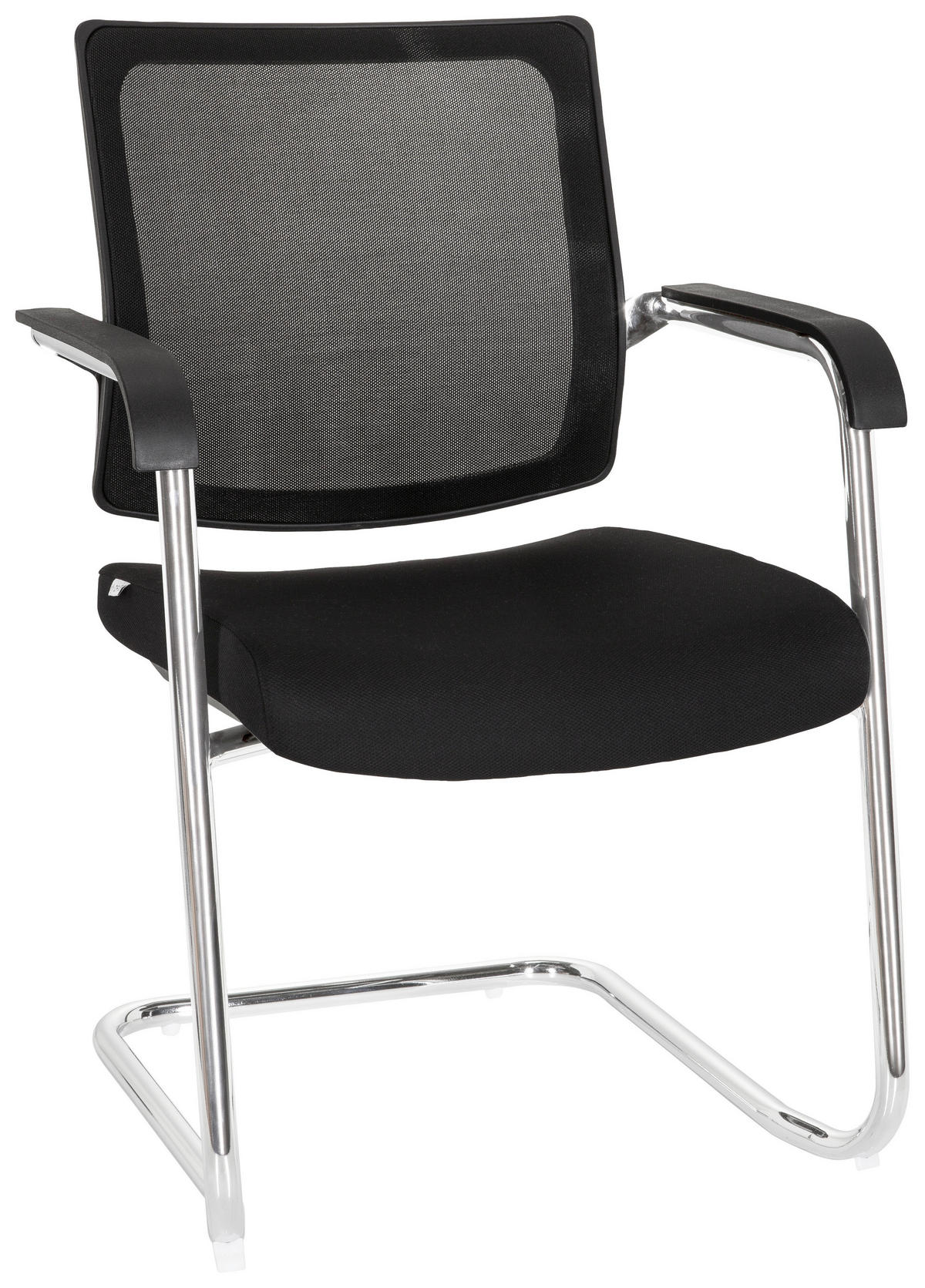 KONFERENČNÍ ŽIDLE - černá, Moderní, kov/textil (48/90/58cm) - MID.YOU