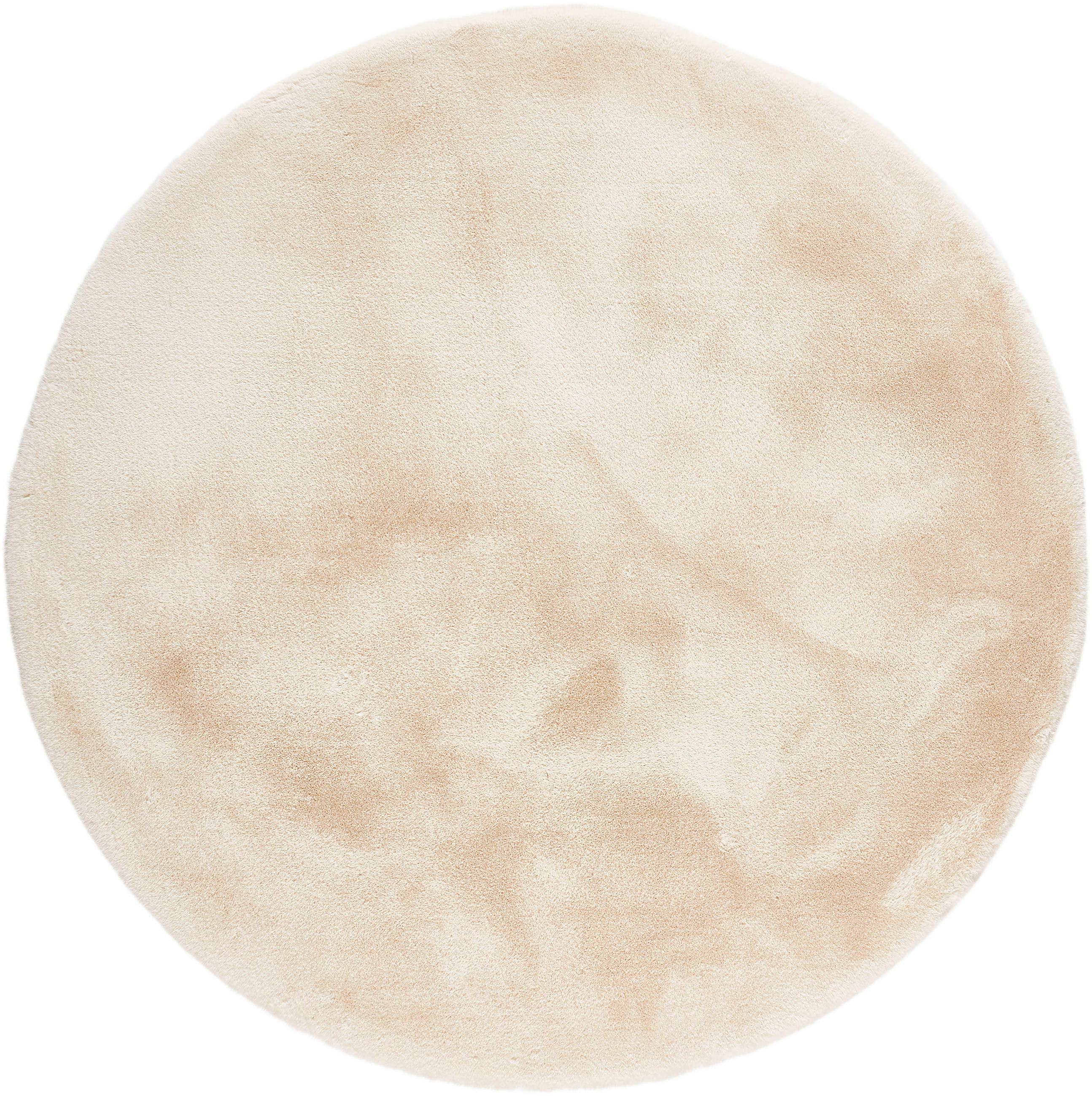 HOCHFLORTEPPICH 80 cm LIMA Beige rund  - Beige, Design, Textil (80cm) - Novel