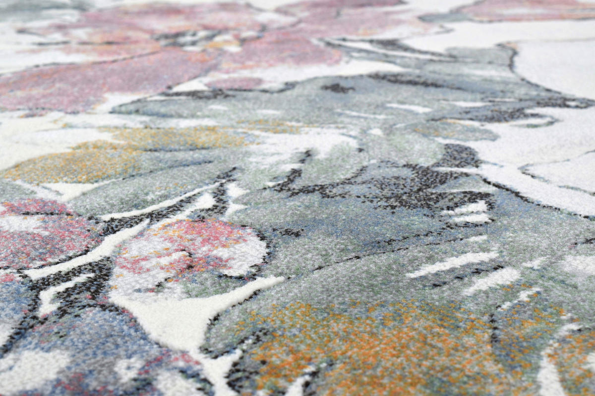 WEBTEPPICH  Wohnzimmer 133/195 cm Catania Multicolor, Rosa, Weiß rechteckig  - Multicolor/Rosa, KONVENTIONELL, Textil (133/195cm) - Novel