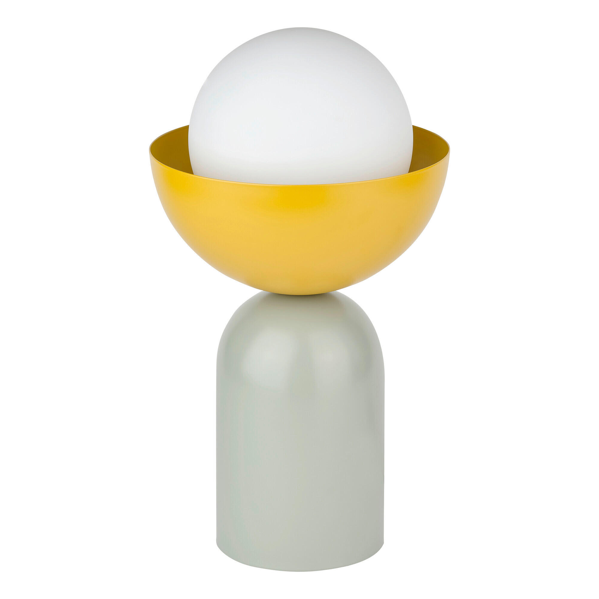 TISCHLEUCHTE 20/36,5 cm  - Gelb/Grün, Basics, Glas/Metall (20/36,5cm) - Osram