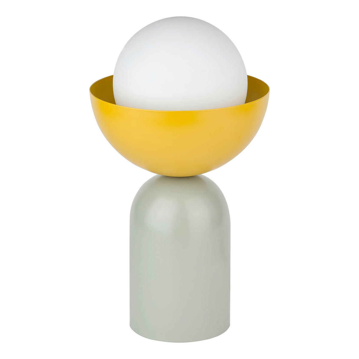 TISCHLEUCHTE 20/36,5 cm  - Gelb/Grün, Basics, Glas/Metall (20/36,5cm) - Osram