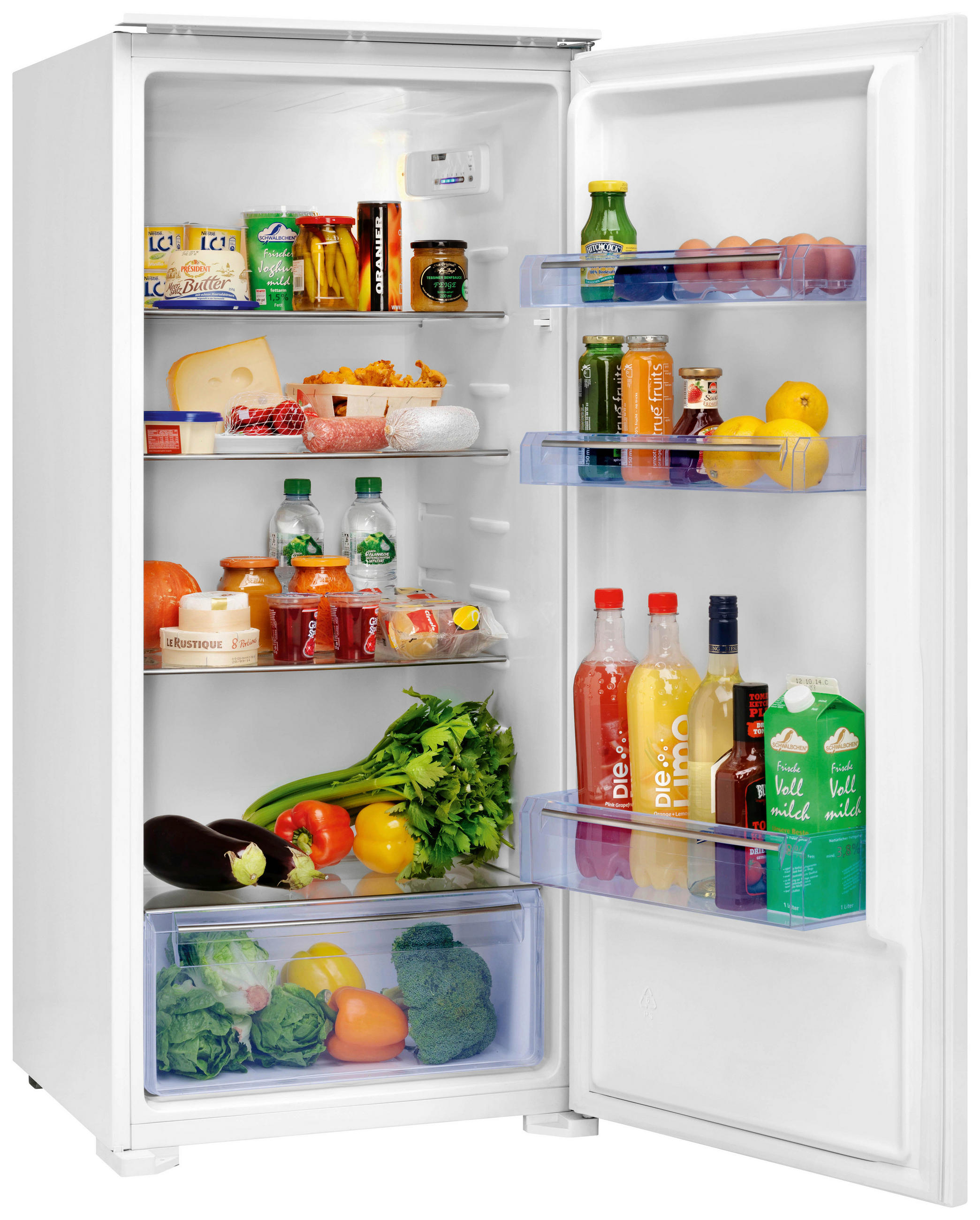 KÜHLSCHRANK 54,0/122,0/54,0 cm EKS123  - Weiß, Basics, Glas/Kunststoff (54,0/122,0/54,0cm) - Oranier