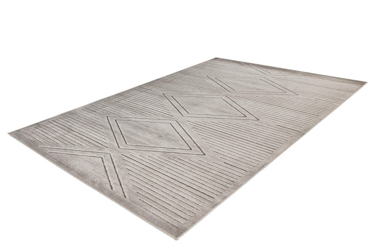 KOBEREC TKANÝ NA PLOCHO, 160/230 cm, šedá - šedá, Konvenční, textil (160/230cm)