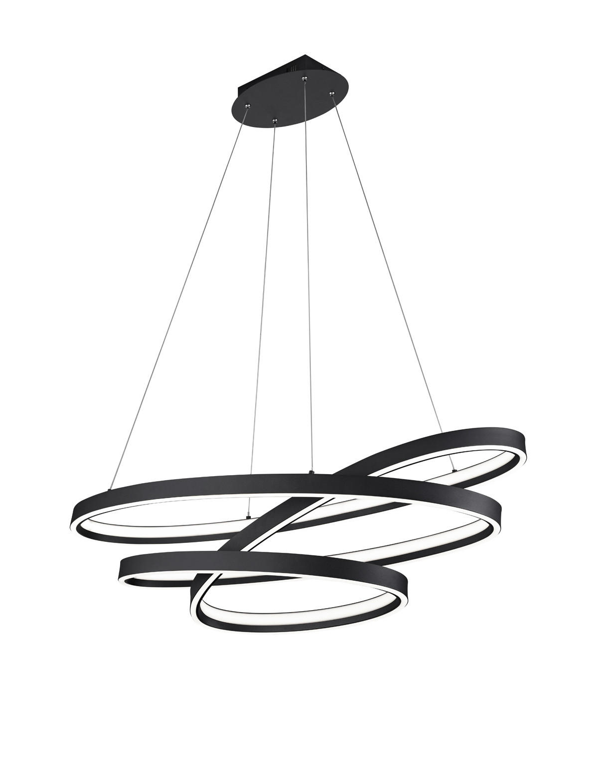 VISEČA LED-SVETILKA  CINQUE 100 W//2000-4000 K/230 V/ - črna/bela, Trendi, kovina/umetna masa (115/50/150cm) - Cinque