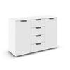KOMMODE  in 120/81/42 cm  - Chromfarben/Weiß, Design, Holzwerkstoff/Metall (120/81/42cm) - Carryhome