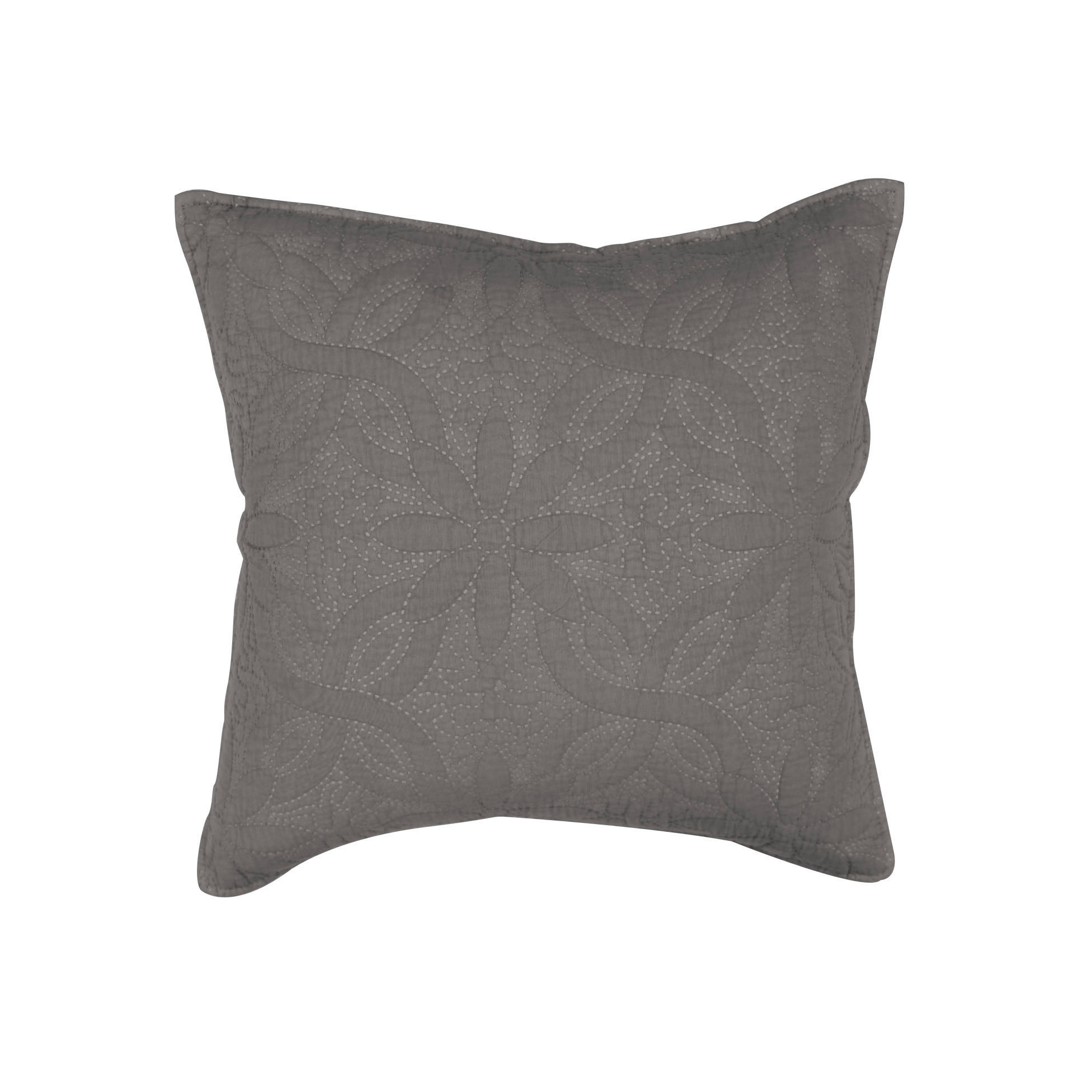 DEKORATIVNA JASTUČNICA 40/40 cm  - tamnosiva, Osnovno, tekstil (40/40cm)