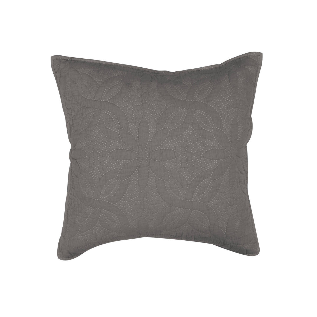 DEKORATIVNA JASTUČNICA 40/40 cm  - tamnosiva, Osnovno, tekstil (40/40cm)