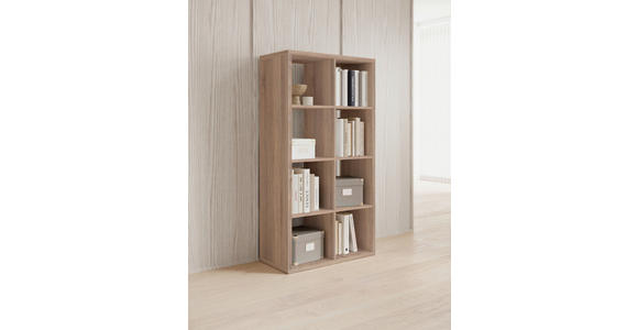 RAUMTEILER Holzwerkstoff Sonoma Eiche  - Sonoma Eiche, Design, Holzwerkstoff (77/147/38cm) - Carryhome