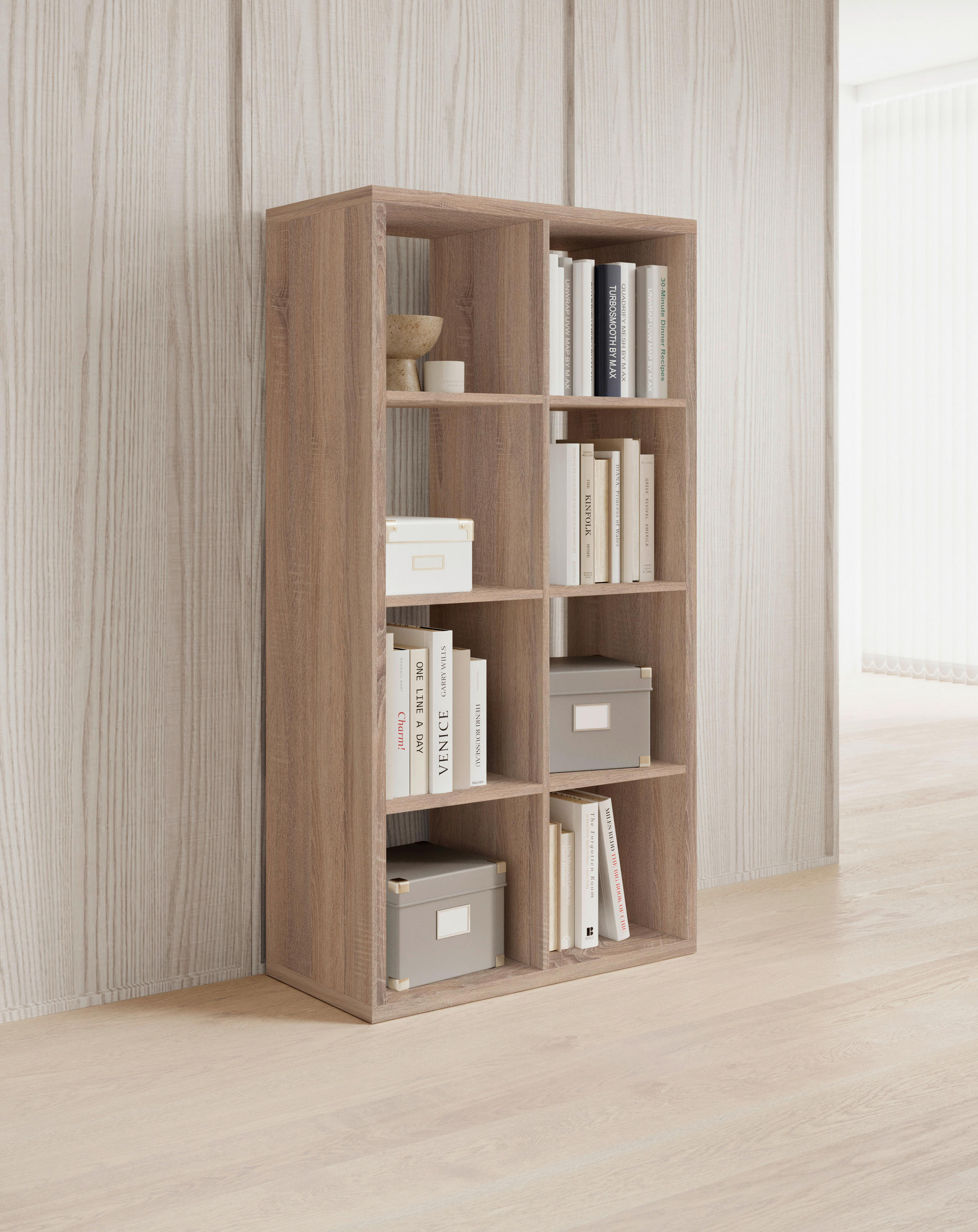 PREDELNA STENA 77/147/38 cm hrast sonoma - hrast sonoma, Design, leseni material (77/147/38cm) - Boxxx