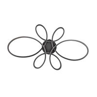 LED-DECKENLEUCHTE Fly 83/45,5/7,5 cm   - Schwarz/Weiß, Design, Kunststoff/Metall (83/45,5/7,5cm) - Trio Leuchten