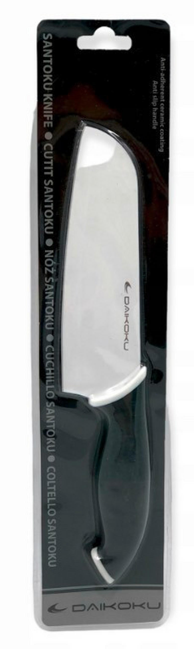 SANTOKU NOŽ          27,5 cm    čelik - bela/crna, Osnovno, metal/keramika (27,5cm)