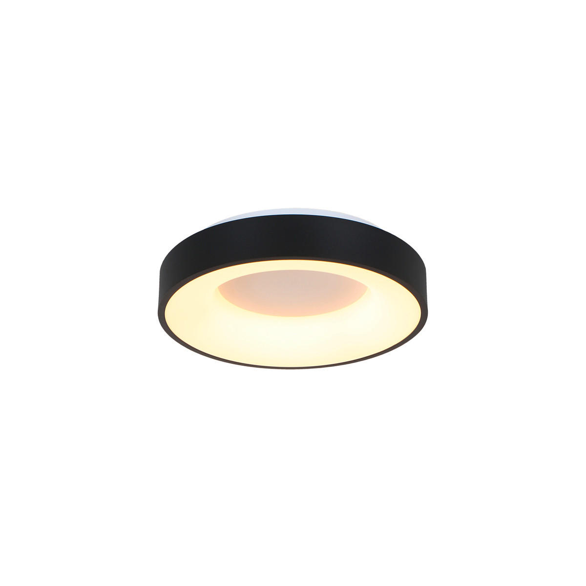 LED-DECKENLEUCHTE Ringlede 30/9 cm   - Schwarz, Basics, Kunststoff/Metall (30/9cm)