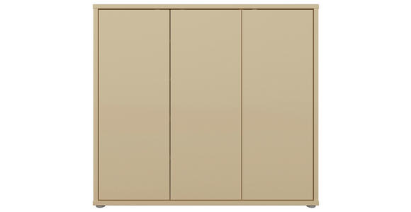 SCHUHSCHRANK  in 109,2/99,1/34,9 cm  - Hellgelb/Grau, MODERN, Holzwerkstoff/Kunststoff (109,2/99,1/34,9cm) - Carryhome
