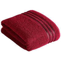 RUČNÍK DO KOUPELNY, 150/100 cm, červená - červená, Basics, textil (150/100cm) - Vossen