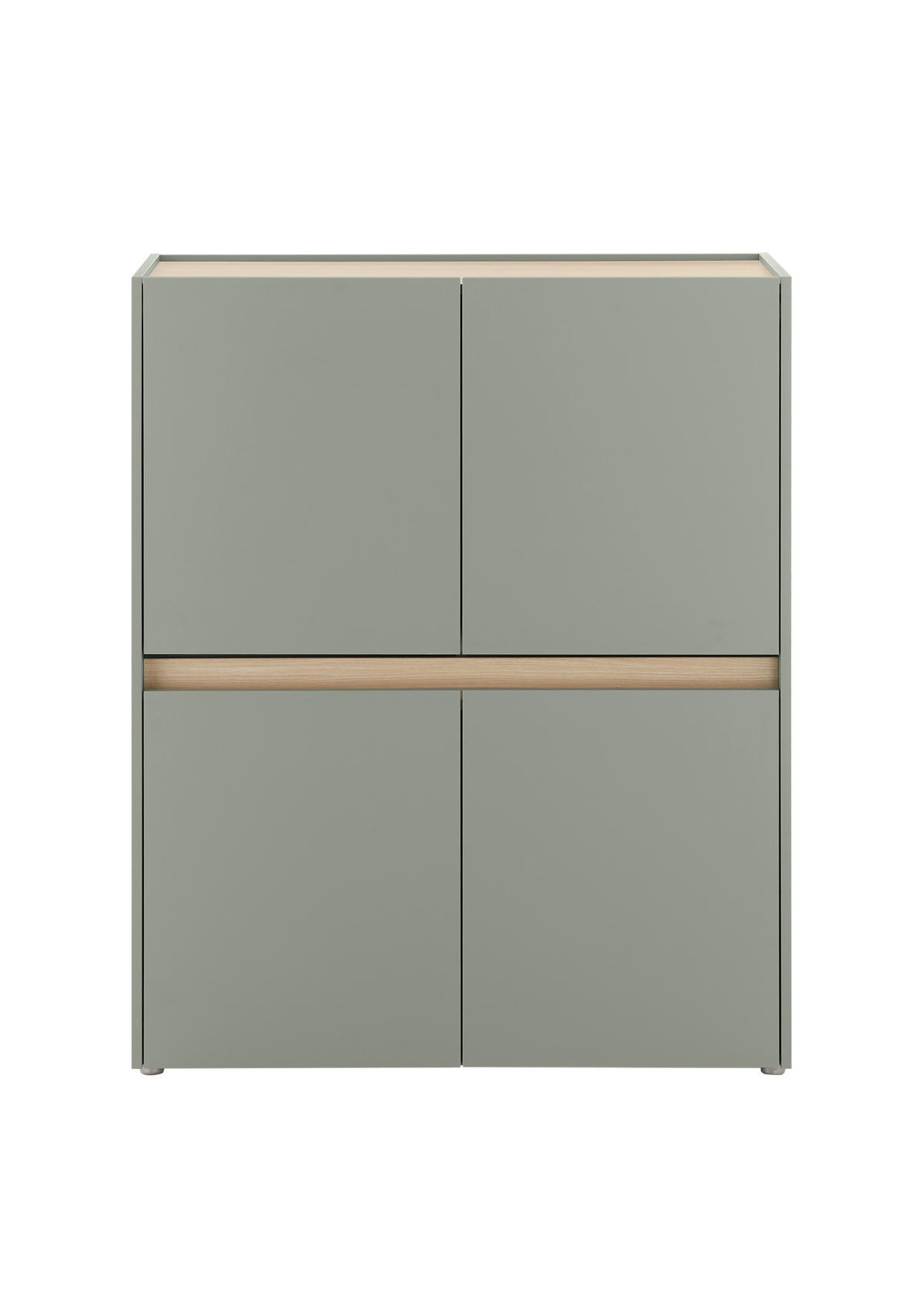 HIGHBOARD  100/122/40 cm  - Eichefarben/Schwarz, Design, Holzwerkstoff/Kunststoff (100/122/40cm) - Modante