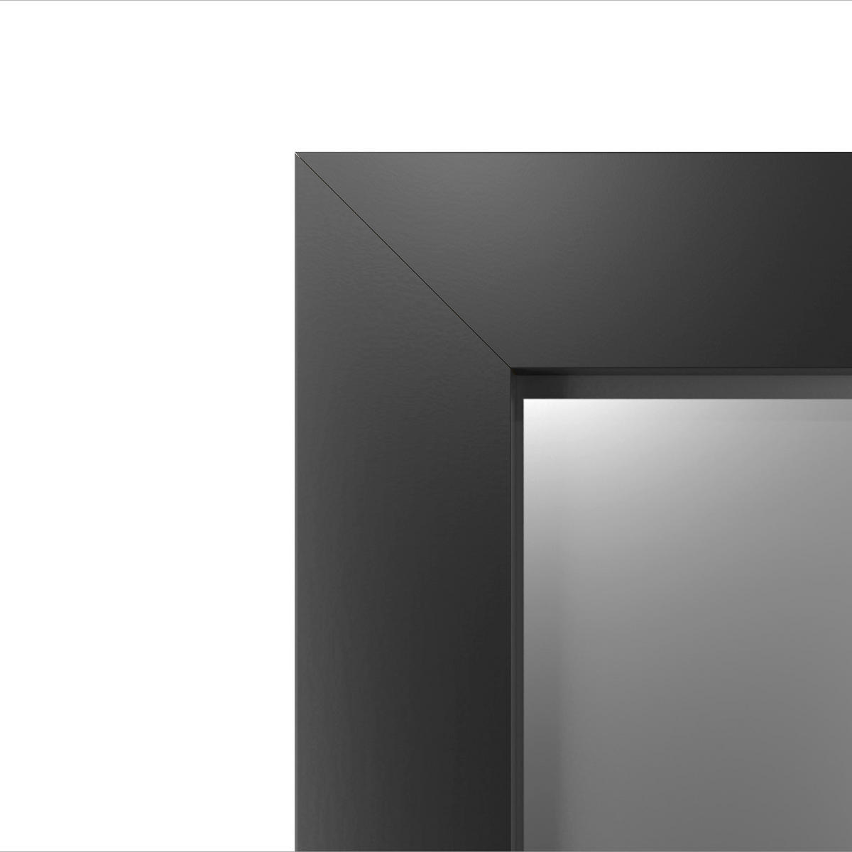 SPIEGEL  56/148 cm   in rechteckig  - Schwarz, Basics, Glas/Holz (56/148cm)