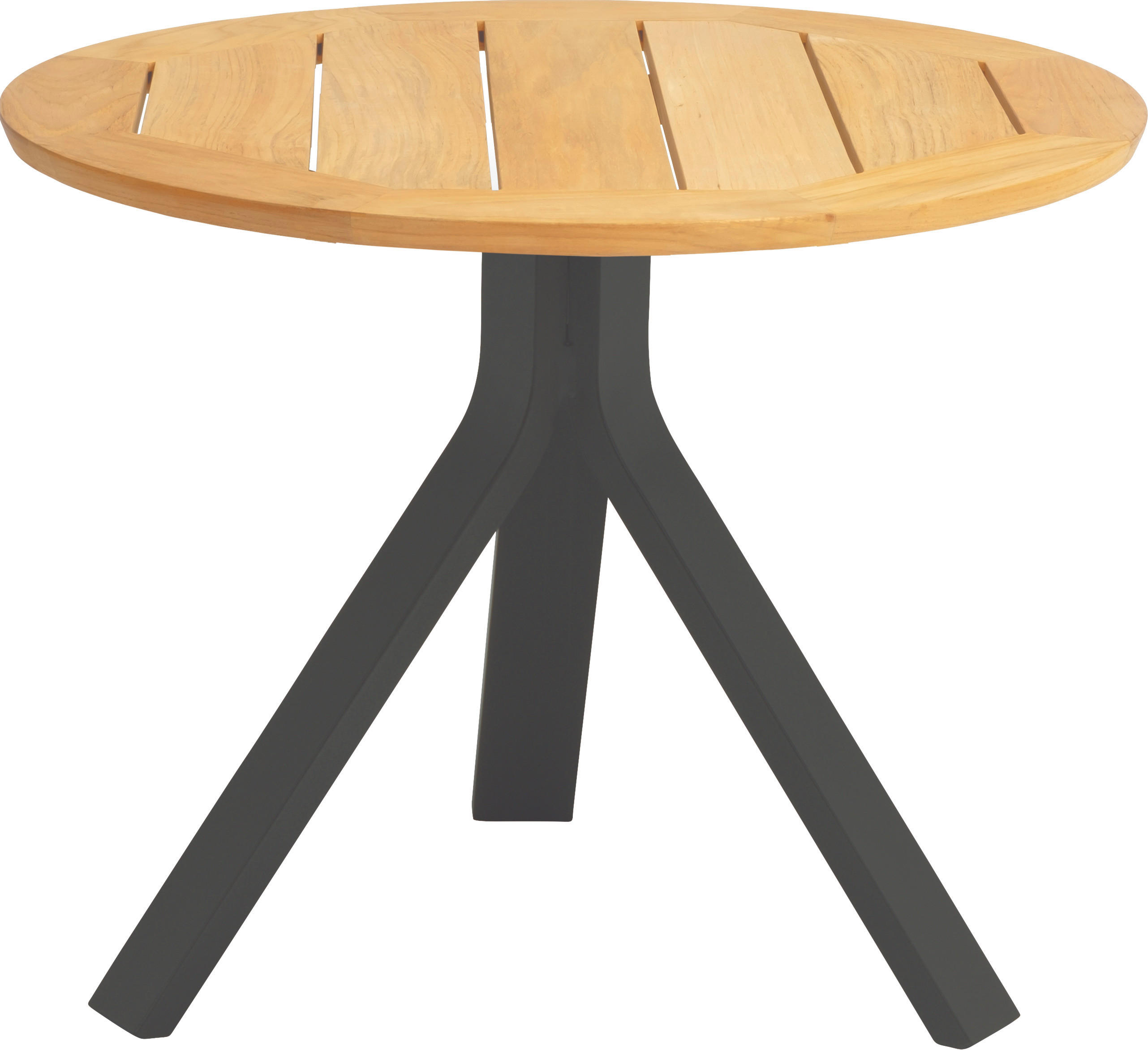 BEISTELLTISCH in Holz, Metall 60/60/48 cm  - Schwarz/Teakfarben, LIFESTYLE, Holz/Metall (60/60/48cm) - Stern