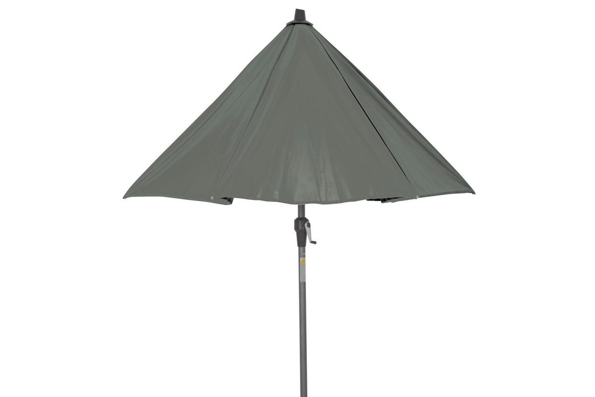 SONNENSCHIRM  250/250 cm  - Anthrazit/Olivgrün, KONVENTIONELL, Textil/Metall (250/250cm) - Siena Garden
