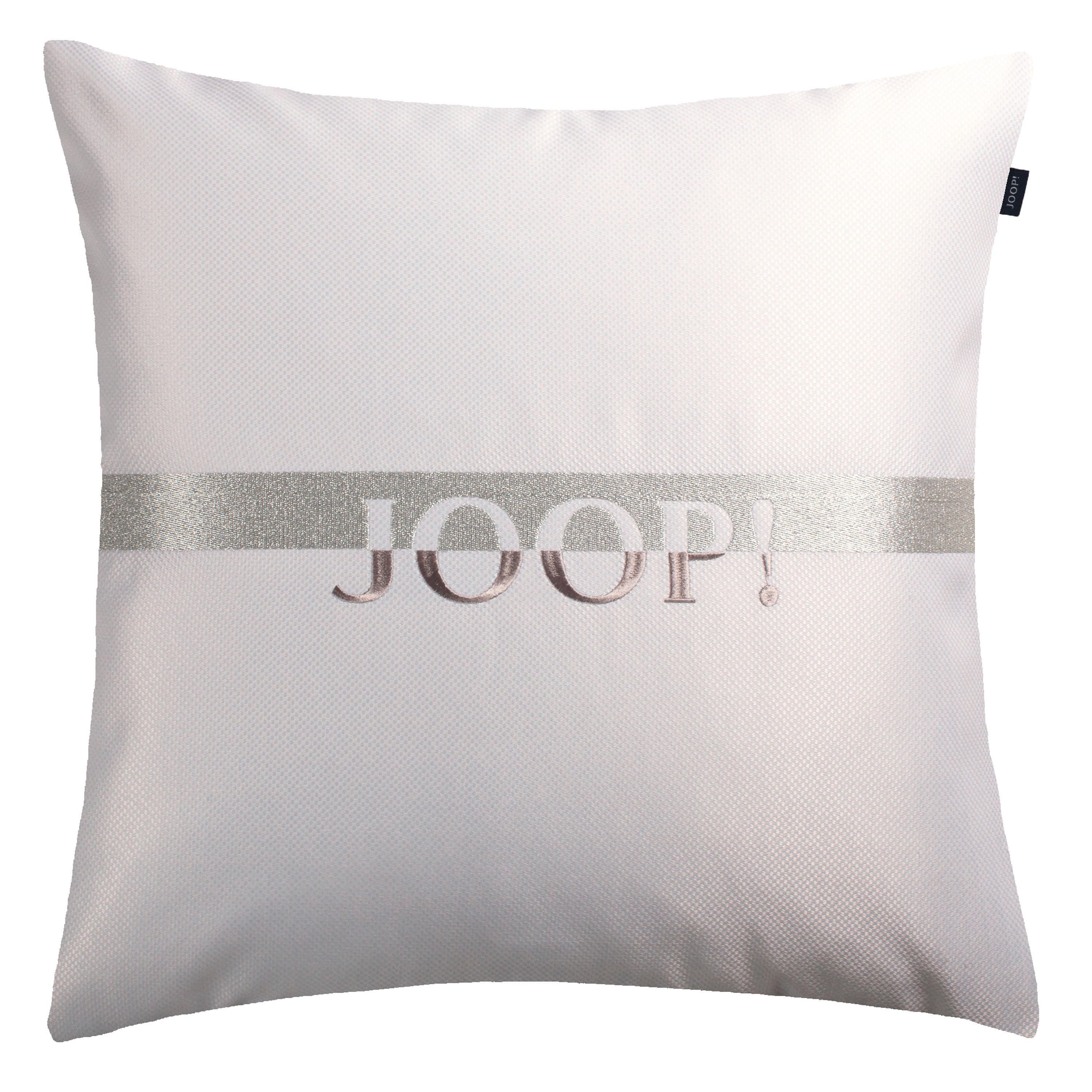KISSENHÜLLE J!Label 50/50 cm  - Silberfarben/Hellgrau, Basics, Textil (50/50cm) - Joop!