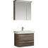 BADEZIMMER - Eichefarben/Weiß, Design, Glas/Holzwerkstoff (65cm) - Sadena BADEZIMMER - Eichefarben/Weiß, Design, Glas/Holzwerkstoff (65cm) - Sadena