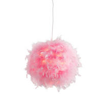 HÄNGELEUCHTE 30/150 cm  - Pink/Weiß, Basics, Textil/Metall (30/150cm) - Globo
