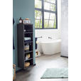 BADEZIMMERREGAL 30/130/35 cm  - Silberfarben/Graphitfarben, Natur, Holzwerkstoff/Kunststoff (30/130/35cm) - Xora