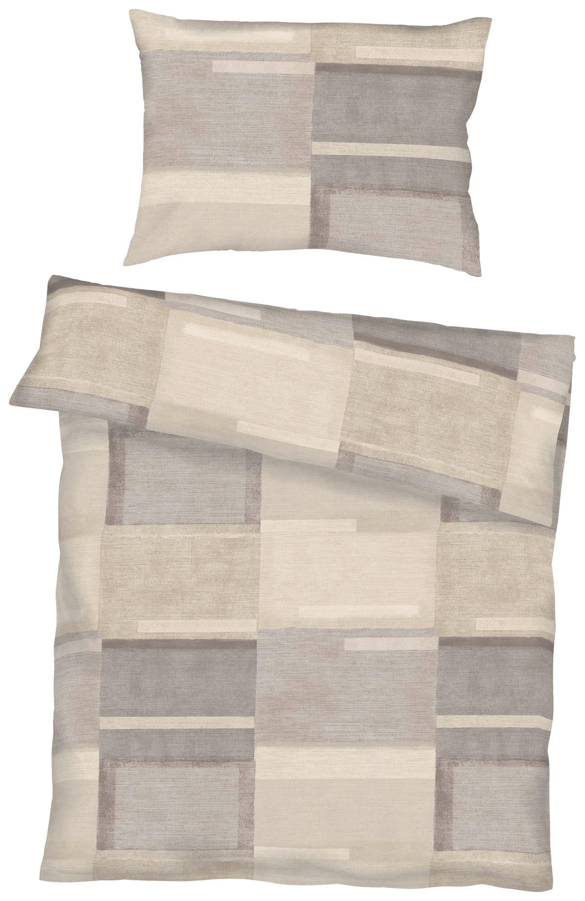 BETTWÄSCHE Status Makosatin 140/200 cm  - Dunkelgrau, Basics, Textil (140/200cm) - Kaeppel