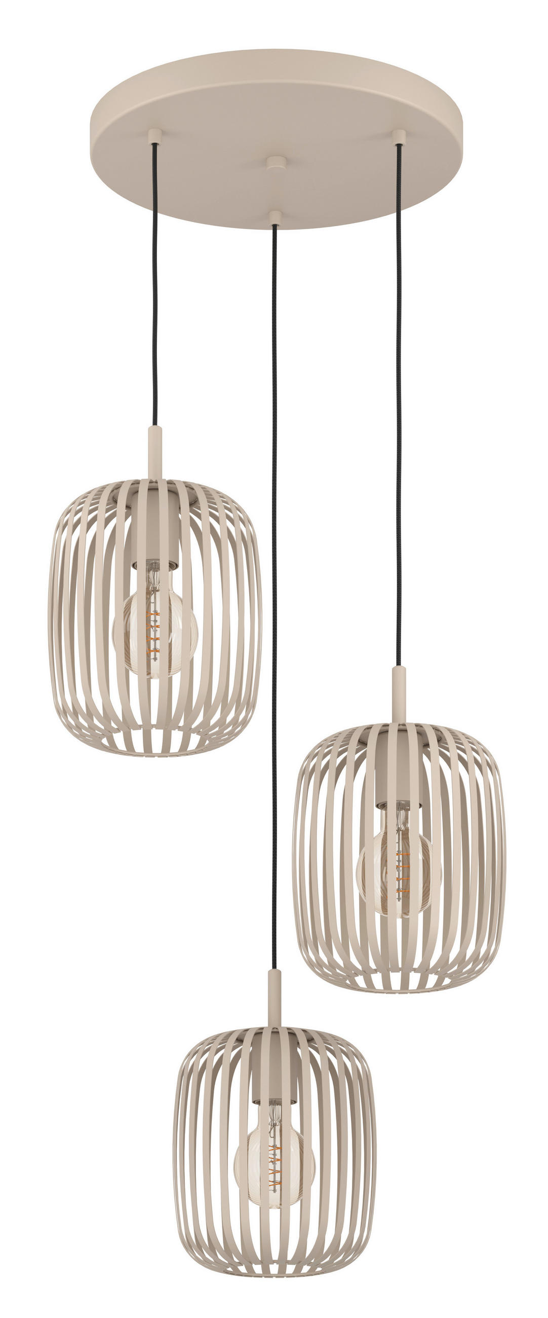 HÄNGELEUCHTE 46/110 cm  - Sandfarben, Design, Metall (46/110cm)