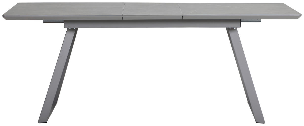 ESSTISCH Grau rechteckig  ausziehbar  - Grau, MODERN, Keramik/Holzwerkstoff (160-200/90/76cm) - MID.YOU