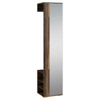 GARDEROBENSCHRANK Ben  in 40/184/35 cm  - Alteiche, MODERN, Glas/Holzwerkstoff (40/184/35cm) - MID.YOU