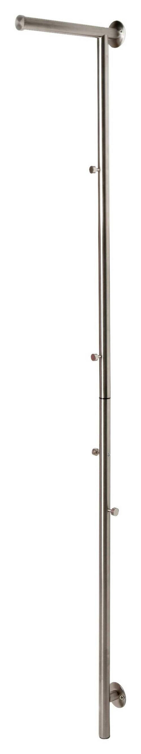 WANDGARDEROBE  in Edelstahlfarben  - Edelstahlfarben, Design, Metall (8,5/193/32cm) - Carryhome