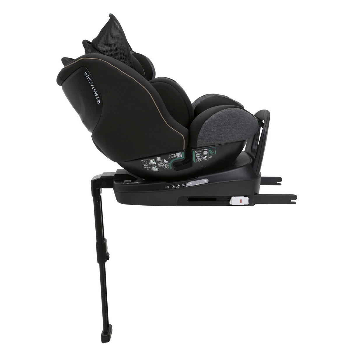 KINDERAUTOSITZ SEAT3FIT IS AIR  - Schwarz, Basics (49/44/61cm) - Chicco
