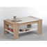 COUCHTISCH rechteckig Eichefarben, Weiß - Eichefarben/Weiß, Design (100/58/44cm) - Carryhome