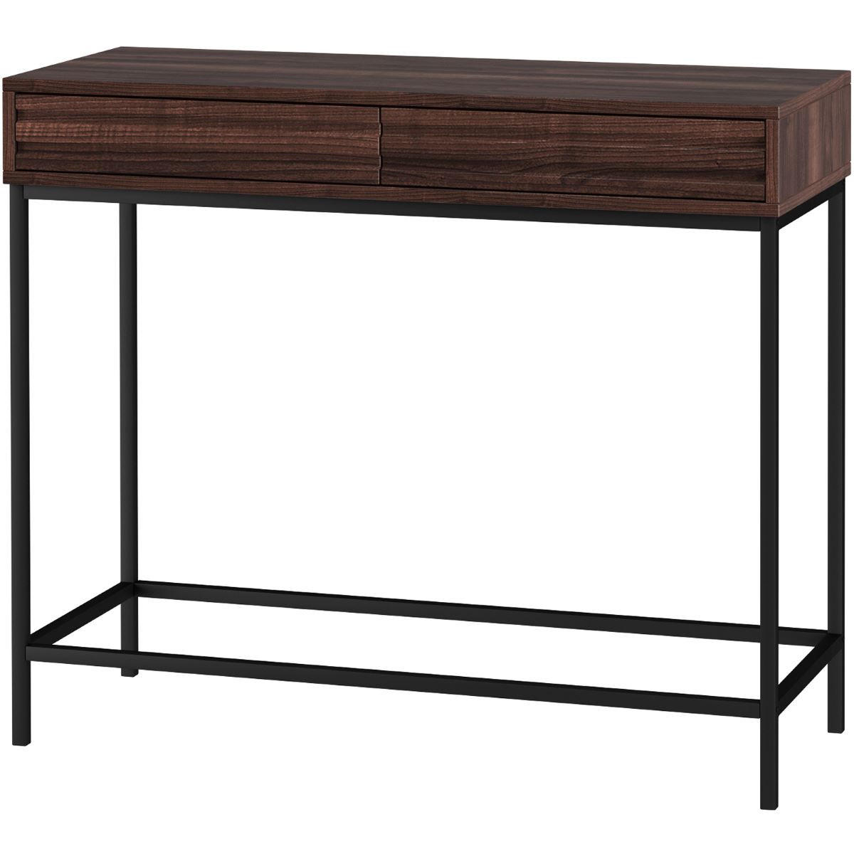 KONSOLENTISCH in Holzwerkstoff 90/35/76 cm    - Schwarz/Braun, Design, Holzwerkstoff/Metall (90/35/76cm) - MID.YOU