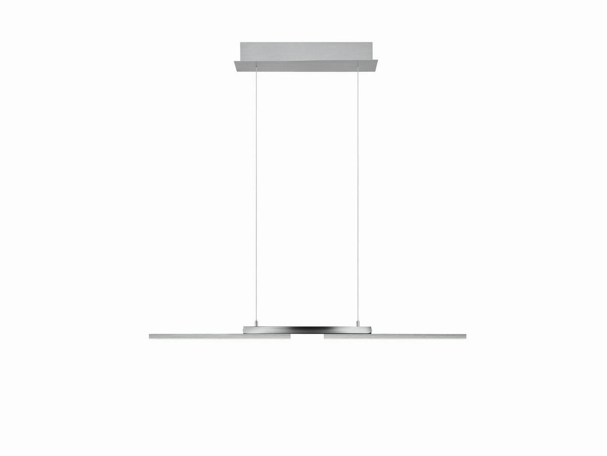LED-HÄNGELEUCHTE MORE 87/13/150 cm   - Nickelfarben, Design, Metall (87/13/150cm) - Hell