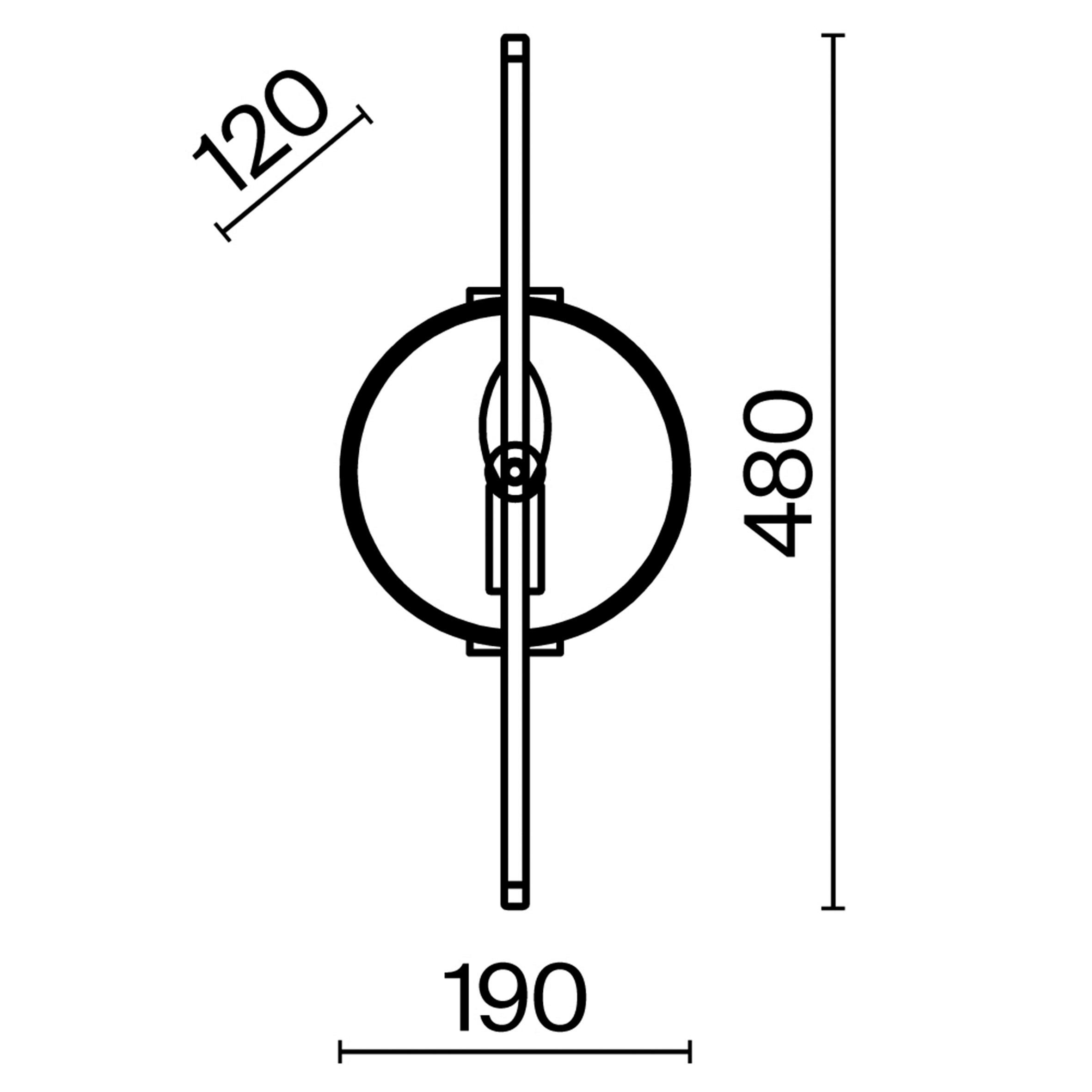 WANDLEUCHTE - Goldfarben, Trend, Stein/Metall (19/48/12cm) - MAYTONI