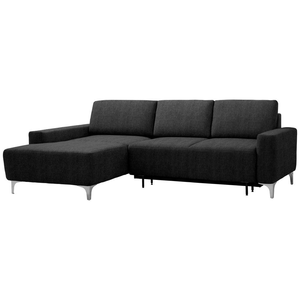 Thumbnail - Sedda Ecksofa, Anthrazit, Textil, 3-Sitzer, Ottomane links, L-Form, 248x160 cm, Austria Gütezeichen, AZO-frei, Made in A...