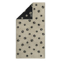 RUČNIK ZA GOSTE 30/50 cm , crna  WE LOVE DOGS  - crna, Basics, tekstil (30/50cm) - Cawoe