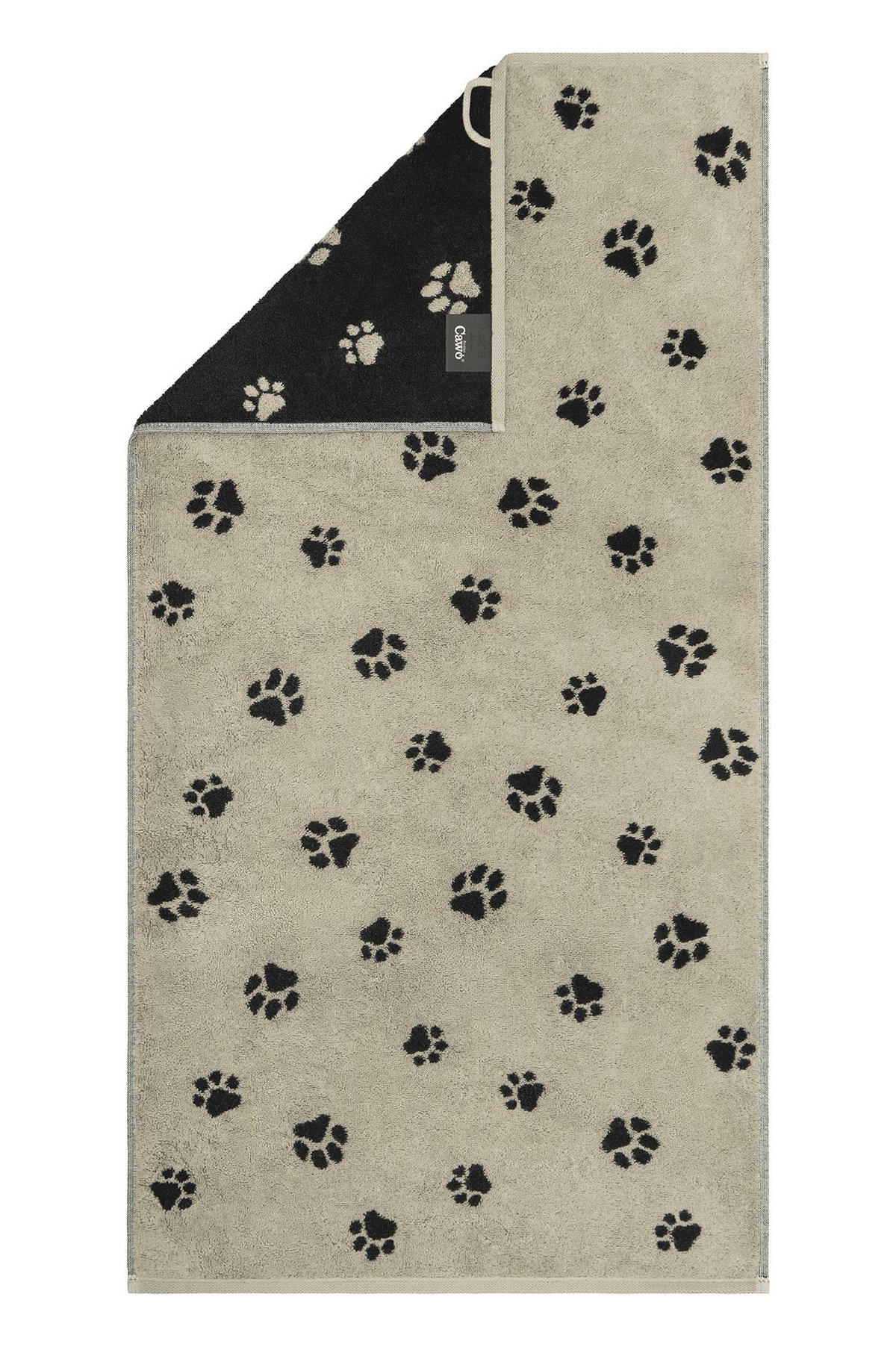 RUČNIK ZA GOSTE 30/50 cm , crna  WE LOVE DOGS  - crna, Basics, tekstil (30/50cm) - Cawoe