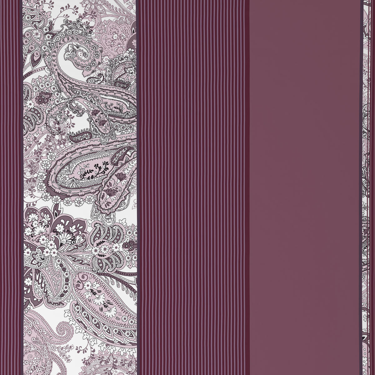 BETTWÄSCHE 2-teilig STRIPES DK Satin 140/200 cm  - Violett, Design, Textil (140/200cm) - Dieter Knoll
