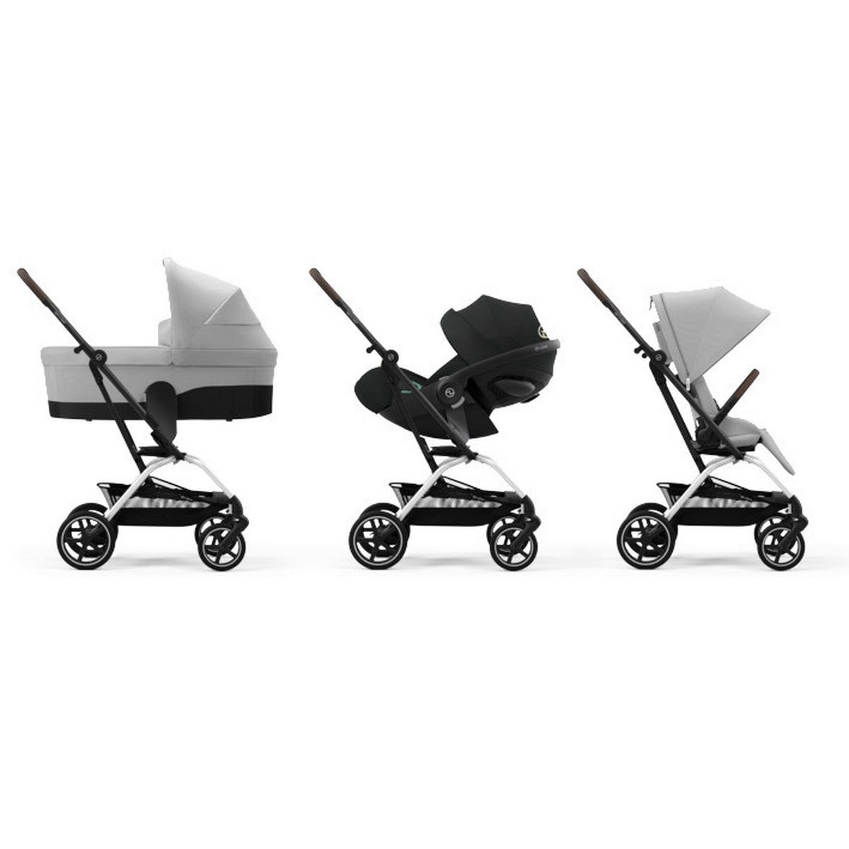 KIŠOBRAN KOLICA  Eezy S Twist+2  - srebrne boje/svijetlo siva, Basics, tekstil/plastika (80.5/45/105cm) - cybex GOLD