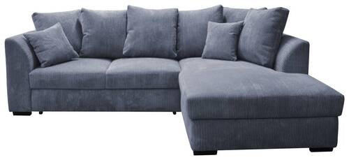 HÖRNSOFFA i manchester grå  - svart/grå, Design, textil/plast (259/174cm) - Livetastic
