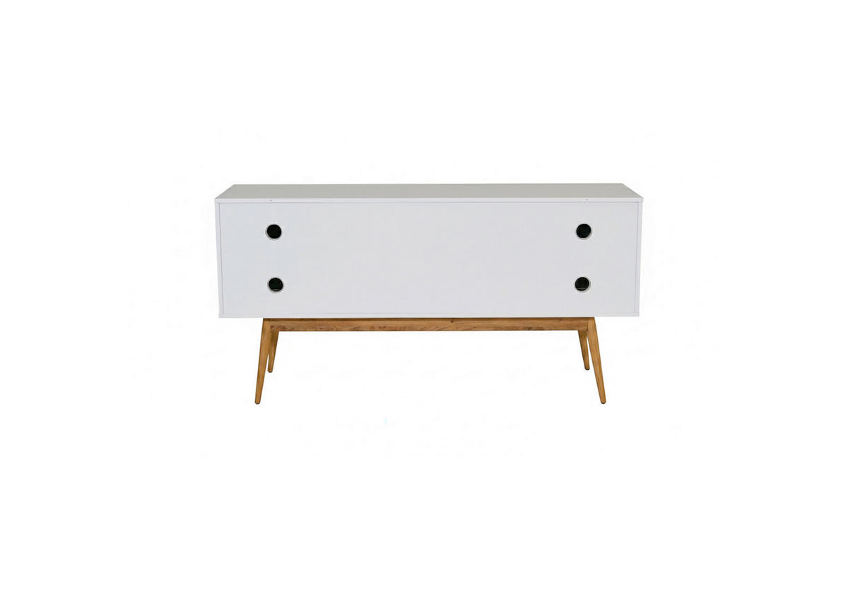 SIDEBOARD  150/75/39,6 cm 2 Schublade(n)  - Eichefarben/Weiß, MODERN, Holz/Holzwerkstoff (150/75/39,6cm) - MID.YOU