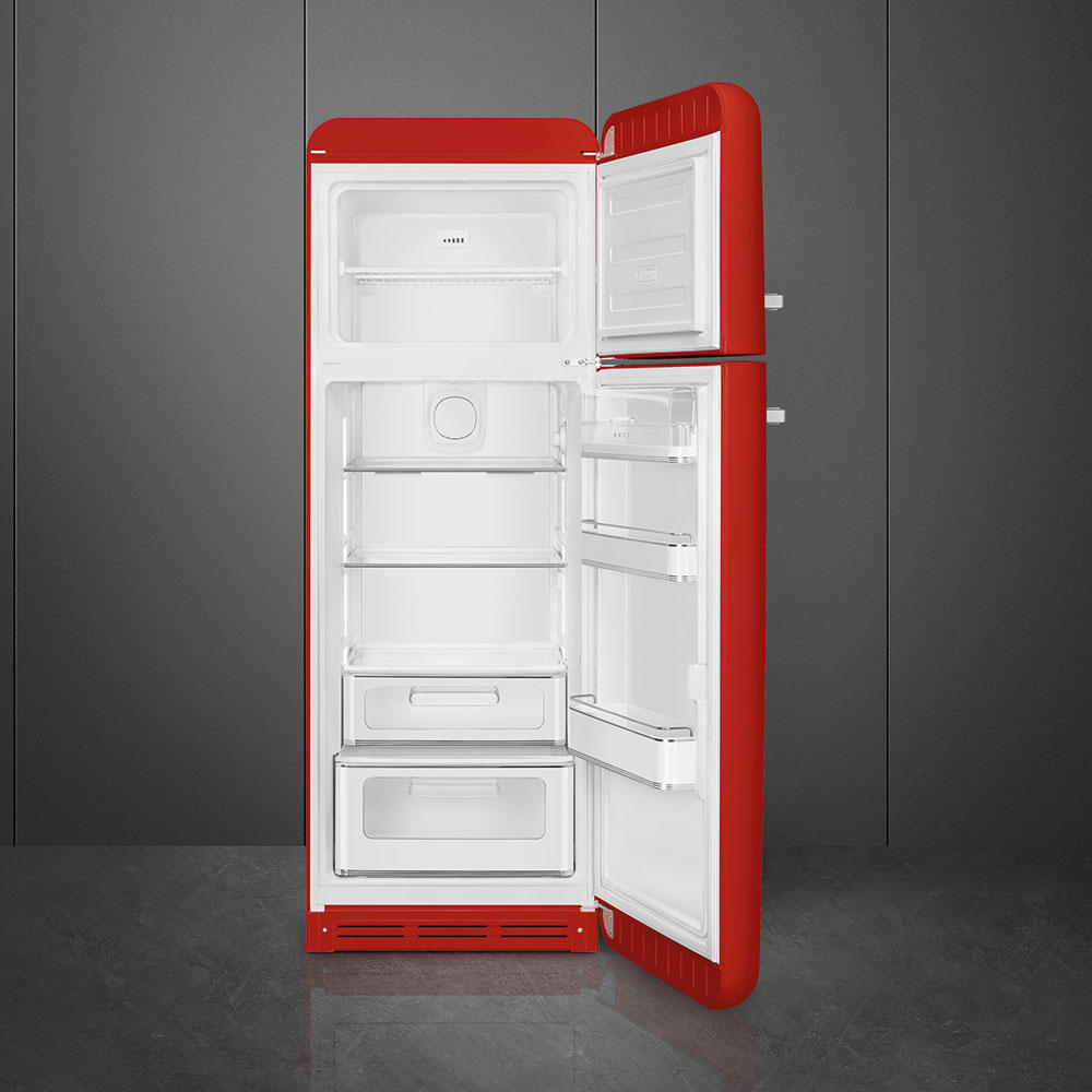 KÜHL-GEFRIER-KOMBINATION FAB30RRD5  - Rot, Basics, Metall (60/178/72,8cm) - SMEG
