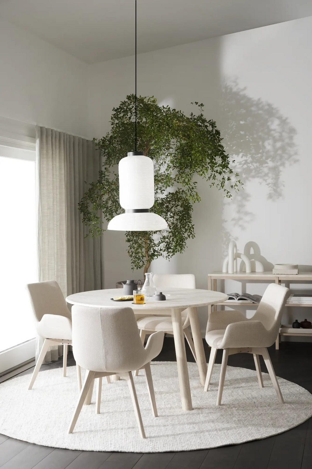 STOL MED ARMSTÖD     - beige/ek Bianco, Klassisk, trä/textil (59/81/59cm) - Rowico