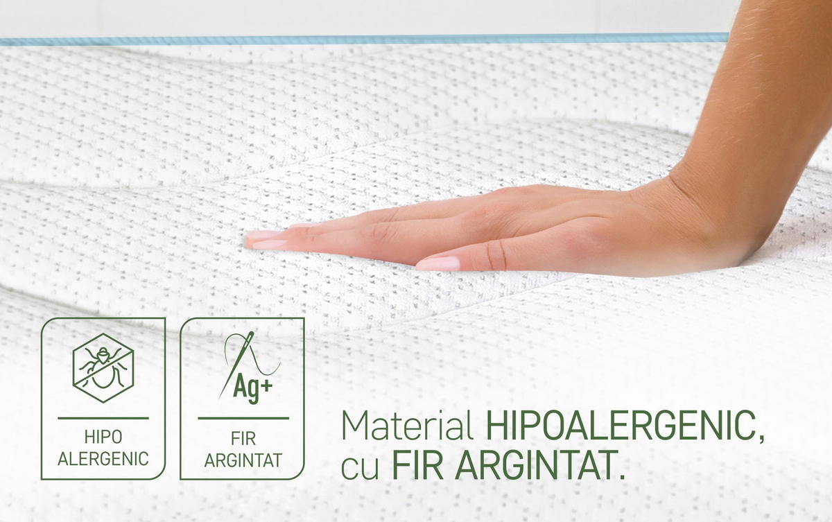 SALTEA  - alb, Basics, textil (90/200cm)