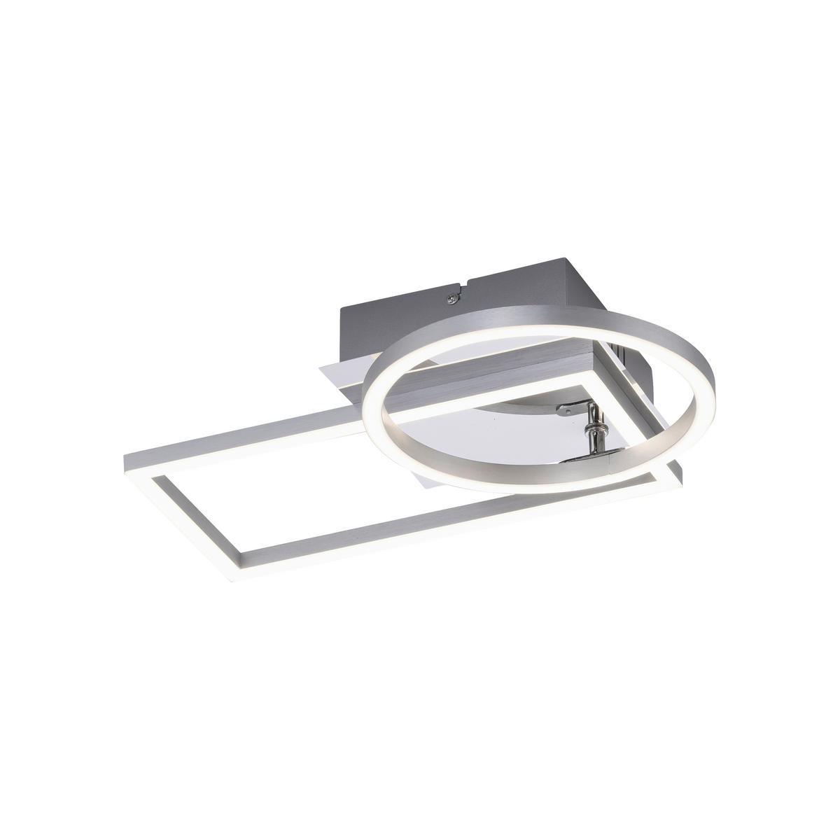 Deckenleuchte Iven 37/26/83 cm   - Silberfarben, Design, Kunststoff/Metall (37/26/83cm)