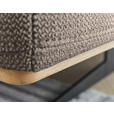 ECKSOFA in Struktur Cappuccino  - Eichefarben/Schwarz, Design, Holz/Textil (163/305cm) - Novel