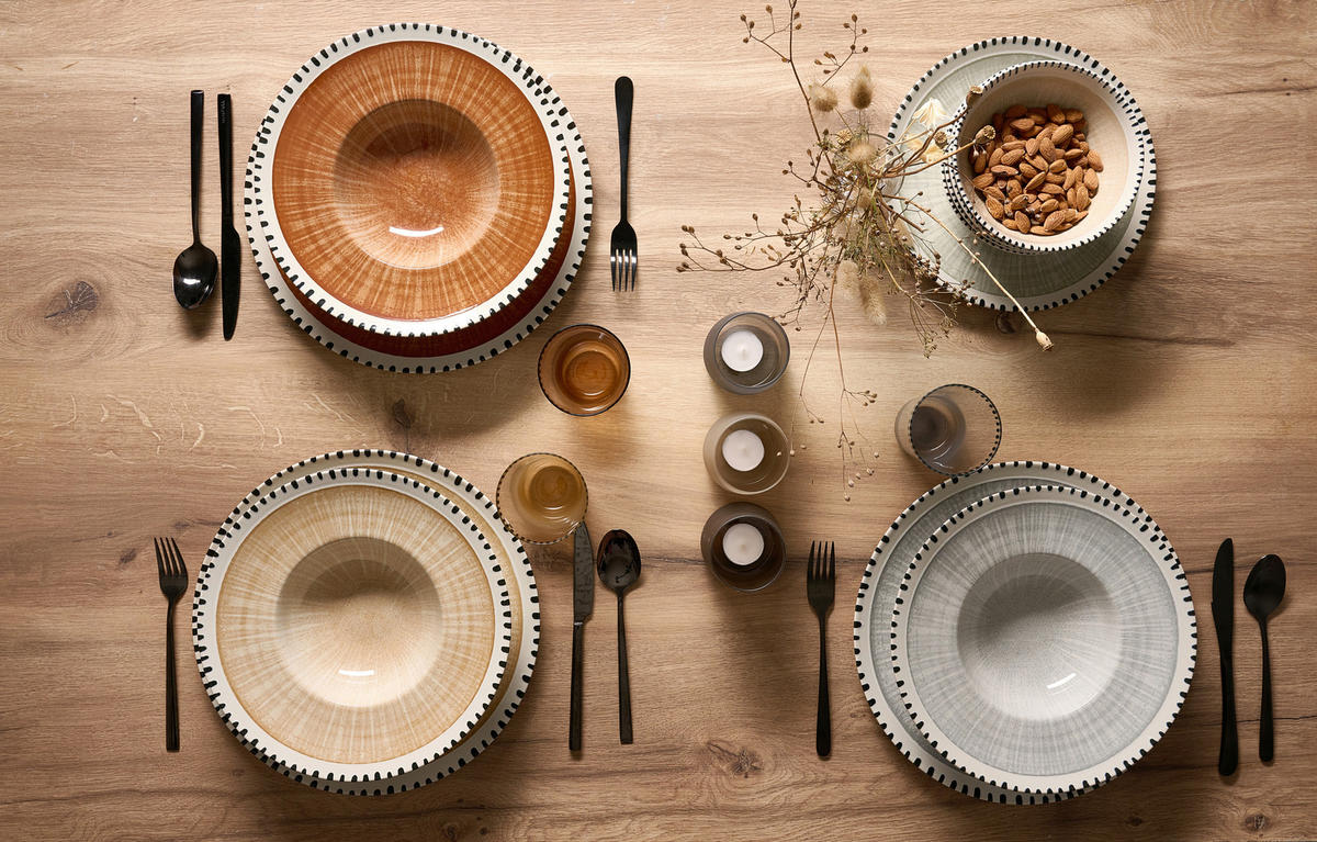 GOURMETTELLER Braun 28/7 cm Natura  - Braun, KONVENTIONELL, Keramik (28/7cm) - Ritzenhoff Breker